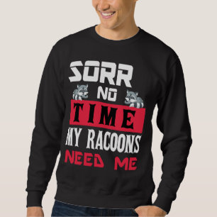 Sudadera Mujeres divertidas Hombres Mascota Raccoon