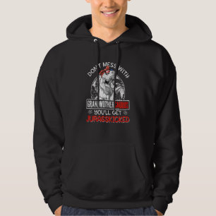 Sudadera Mujeres divertidas Retro Abuela Dinosaurio