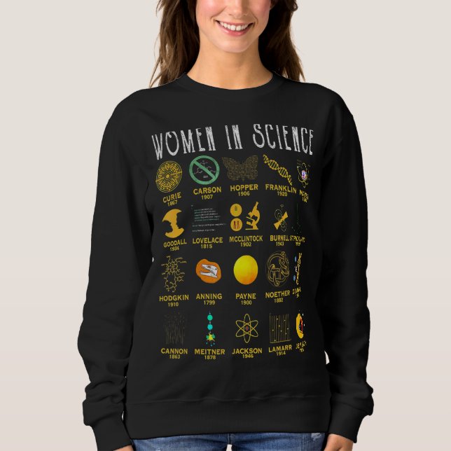 Sudadera Mujeres En Ciencia (Anverso)