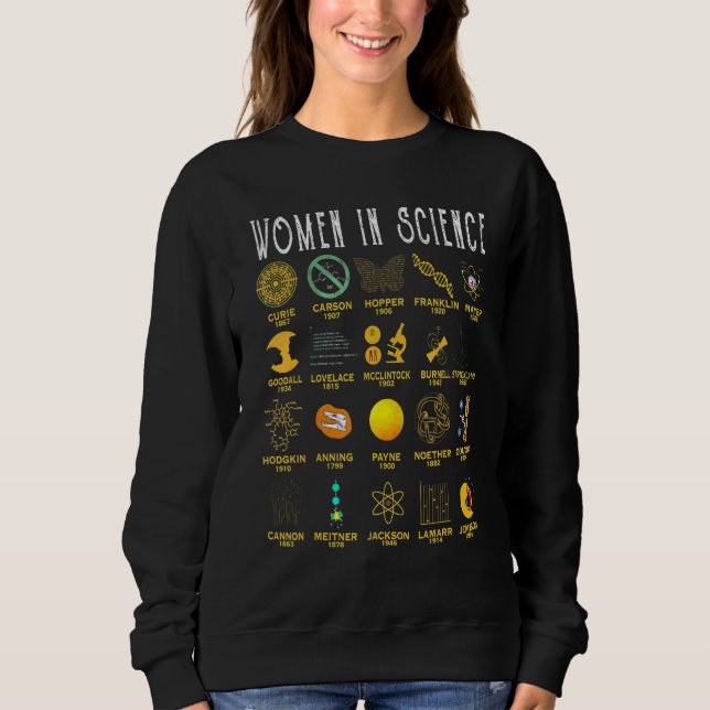 Sudadera Mujeres En Ciencia (Anverso)