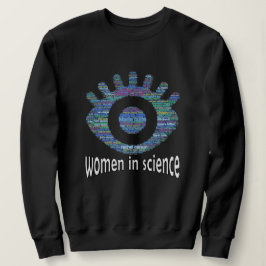 Sudadera Mujeres En Ciencia Chicas Diseño Relleno De Palabr