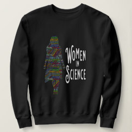 Sudadera Mujeres En Ciencia Relleno De Palabras De Silhouet