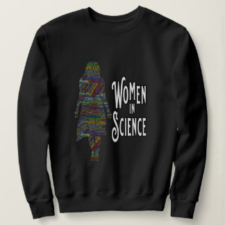 Sudadera Mujeres En Ciencia Relleno De Palabras De Silhouet