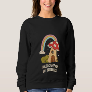 Sudadera Mujeres Encarnación De La Naturaleza Rana Cuta Con