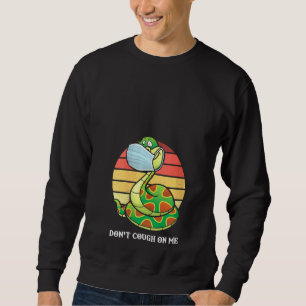 Sudadera Mujeres Enfrentan Máscara Retro Snake Serpent Anim