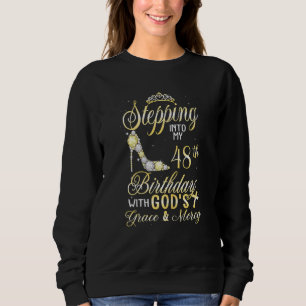 Sudadera Mujeres entrando a mi cumpleaños 48 con el G de Di