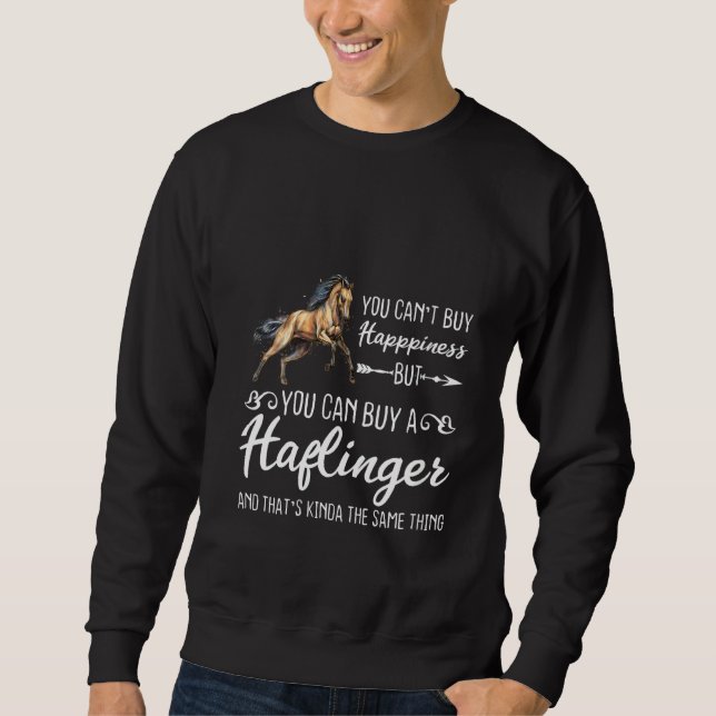 Sudadera Mujeres felices haflinger dueñas de caballos (Anverso)