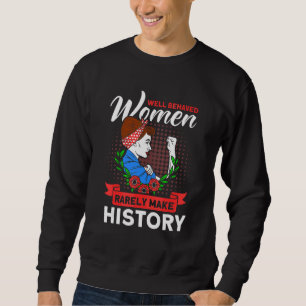 Sudadera Mujeres Feministas Hacen Historia Floral Pro Elecc
