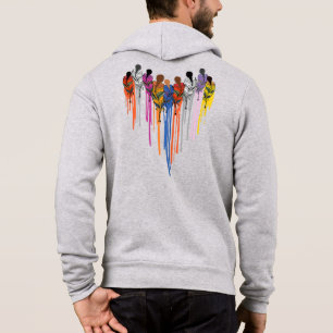 Sudadera Mujeres Forma de Corazón Acuarela Nativo Americano