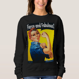 Sudadera Mujeres Fuertes Rosie La Remachadora Feroz y Fabul