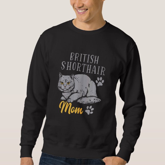 Sudadera Mujeres gateras de Shorthair Mom Shorthair (Anverso)
