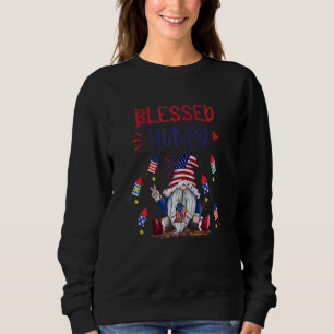 Sudadera Mujeres Gnome Americano Miel Bendecida Gnomes