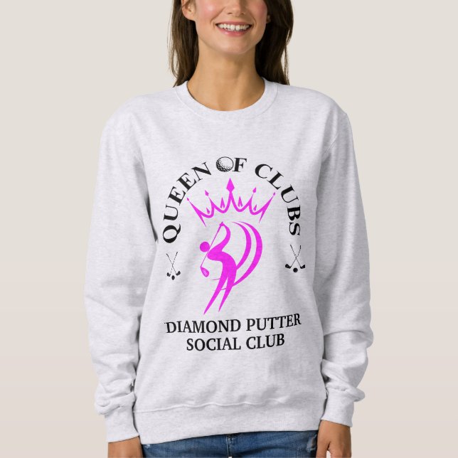 Sudadera Mujeres Golf personalizable REINA DE TRÉBOLES (Anverso)