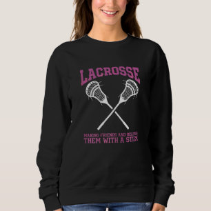 Sudadera Mujeres golpeándolos con un palo Lacrosse Mujeres
