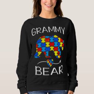 Sudadera Mujeres Grammy Osos Autismo Conciencia Amor Apoyo