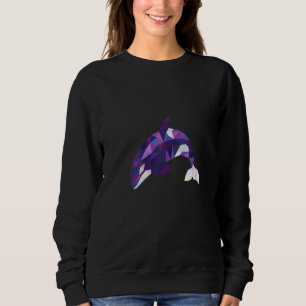 Sudadera Mujeres Guay Orca Killer Whale Geometric Wildlife