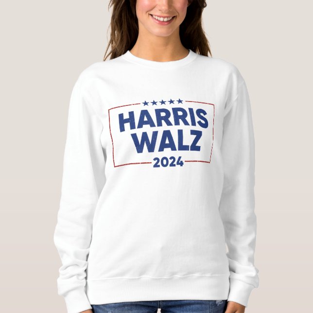Sudadera Mujeres Harris Waltz 2024 Elecciones Kamala Harris (Anverso)