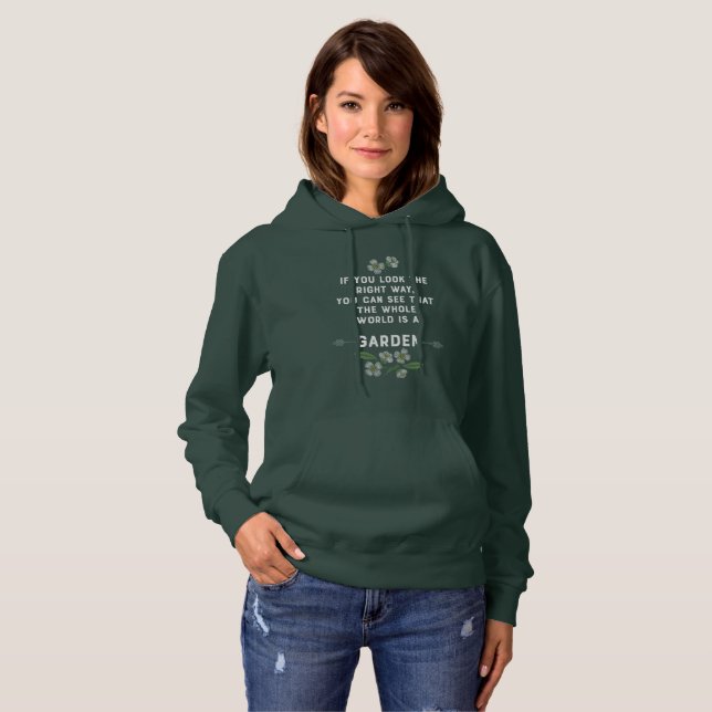 Sudadera Mujeres Hoodie El Jardín Secreto (Anverso completo)