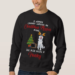 Sudadera Mujeres Husky Y Navidades Cine Divertido