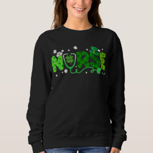 Sudadera Mujeres irlandesas Enfermeras Stethoscope Scrub St