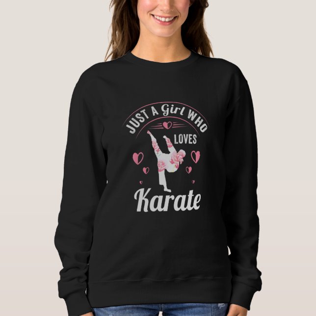 Sudadera Mujeres Karate Deportes de artes marciales - Chica (Anverso)