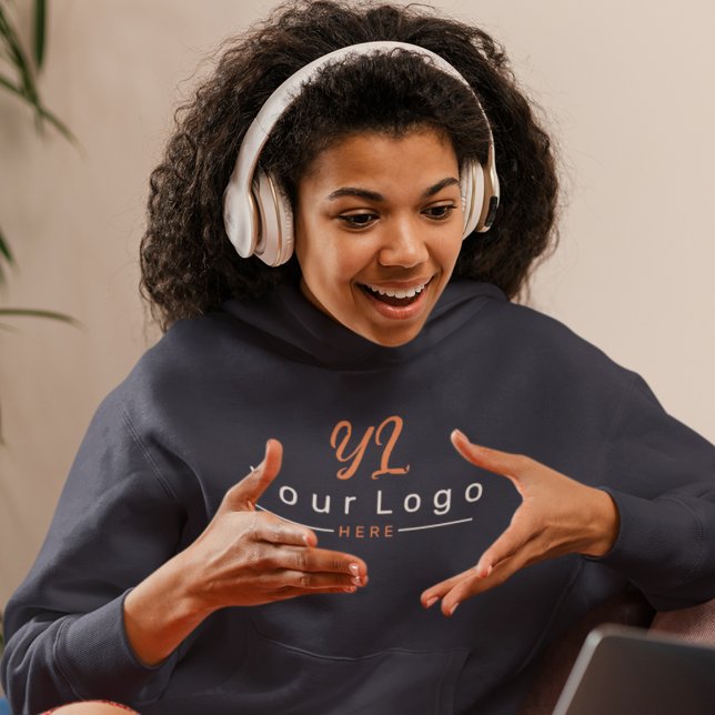 Sudadera Mujeres logo empresarial impresión simple frente + (Subido por el creador)