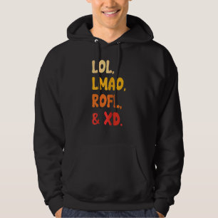 Sudadera Mujeres Lol Lmao Rofl Y Xd Humor Retro En Internet