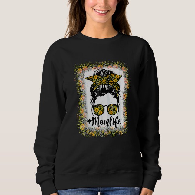 Sudadera Mujeres Madre Vida Flor de girasol (Anverso)