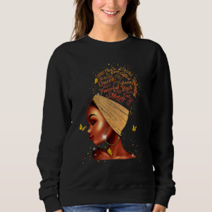 Sudadera Mujeres Magia de Niña Negra Afro Americana Melanin