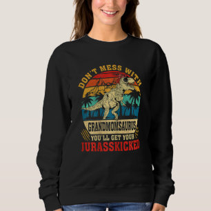 Sudadera Mujeres Mamasaurus Rex Abuela Saurus Partido Famil