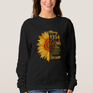 Sudadera Mujeres Mayo Chicas 1934 88º cumpleaños 88 años