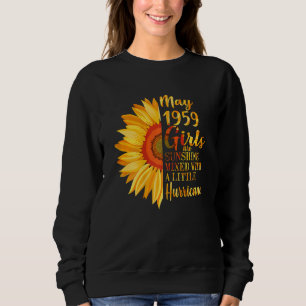Sudadera Mujeres Mayo Chicas 1959 63a cumpleaños 63 años