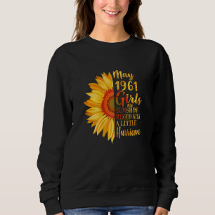 Sudadera Mujeres Mayo Chicas 1961 61º cumpleaños 61 años