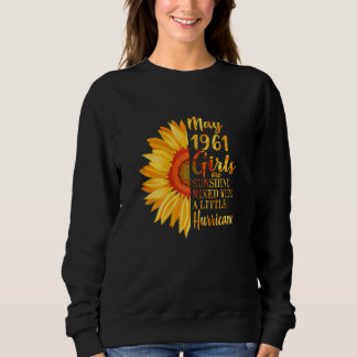 Sudadera Mujeres Mayo Chicas 1961 61º cumpleaños 61 años