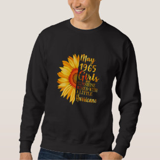 Sudadera Mujeres Mayo Chicas 1965 57º cumpleaños 57 años