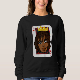 Sudadera Mujeres Melanina Reina Negra Magia de Chica Negra 