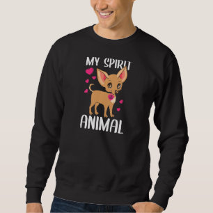 Sudadera Mujeres Mi Espíritu Animal Chihuahua Perro Que Amo