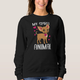 Sudadera Mujeres Mi Espíritu Animal Chihuahua Perro Que Amo