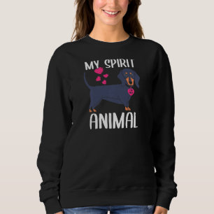 Sudadera Mujeres Mi Espíritu Animal Perro Dachshund Amo A M