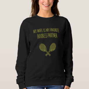 Sudadera Mujeres Mi Esposa Es Mi Socio De Dobles Favorito L