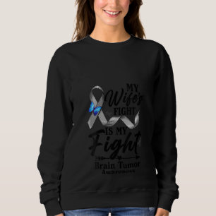Sudadera Mujeres Mi Esposa Lucha Contra El Tumor Cerebral