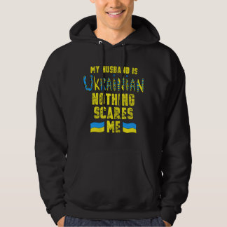 Sudadera Mujeres Mi esposo es ucraniano Bandera de Ucrania
