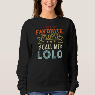 Sudadera Mujeres Mi Favorito Me Llaman Lolo Retro Moth
