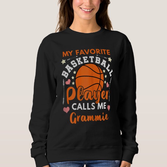 Sudadera Mujeres mi jugador favorito de baloncesto me llama (Anverso)