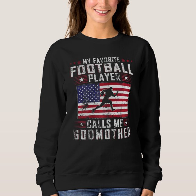 Sudadera Mujeres mi jugador favorito de fútbol me llama God (Anverso)