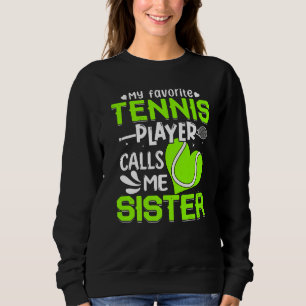 Sudadera Mujeres mi jugador favorito de tenis me llama herm