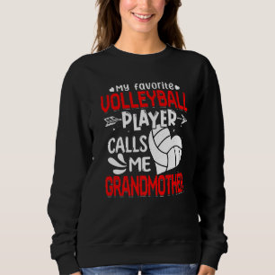 Sudadera Mujeres mi jugador favorito de voleibol me llama g