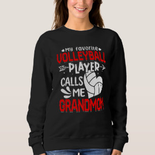 Sudadera Mujeres mi jugador favorito de voleibol me llama g