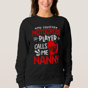 Sudadera Mujeres Mi Motocross favorita me llama nana