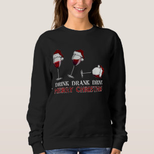 Sudadera Mujeres Navidades Fiesta de vino Bebida Vino borra